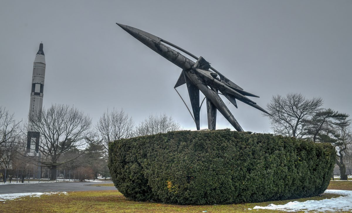 Rocket statue at the NY hall of science.